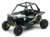 Polaris RZR XP 1000 Dune Buggy White Lightning and Bright Green 1/18 Diecast Model by New Ray - Miniature Motors