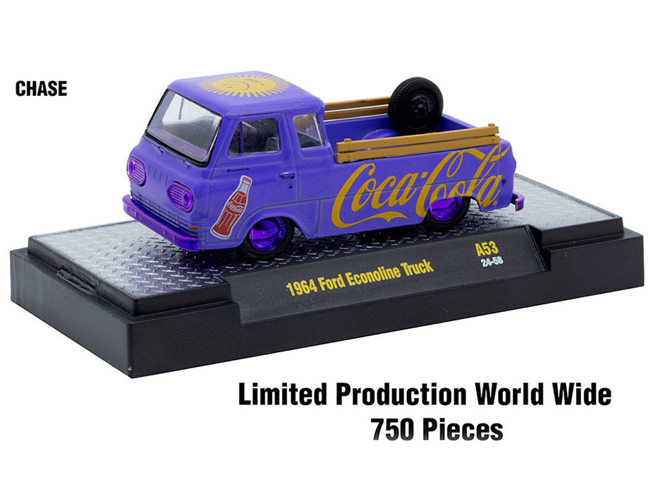 "Coca-Cola" Set of 3 pieces Release 53 Limited Edition to 10000 pieces Worldwide 1/64 Diecast Model Cars by M2 Machines - Miniature Motors