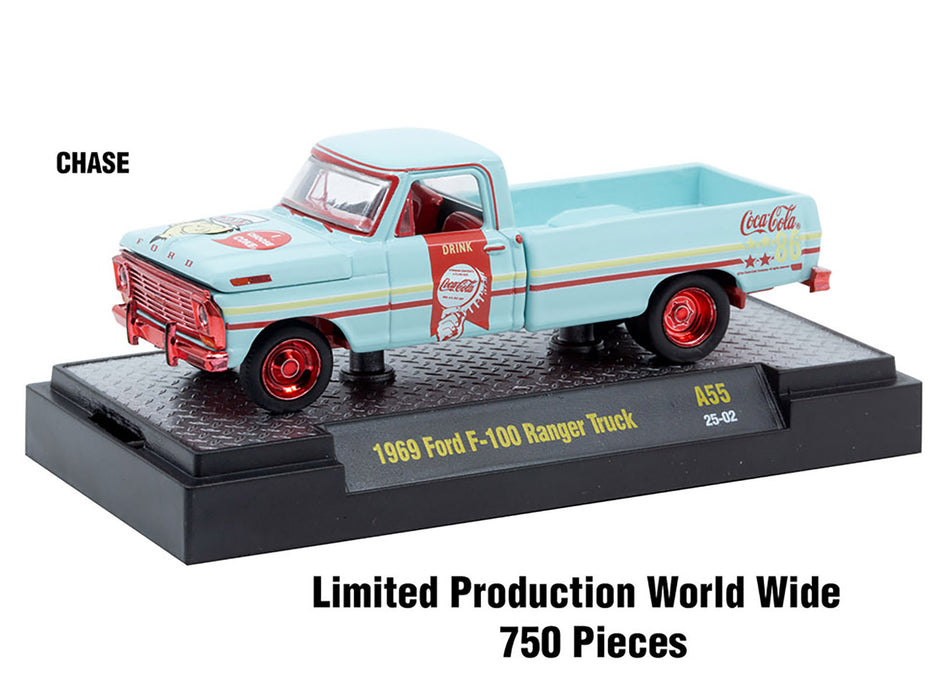"Sodas" Set of 3 pieces Release 55 Limited Edition to 10000 pieces Worldwide 1/64 Diecast Model Cars by M2 Machines