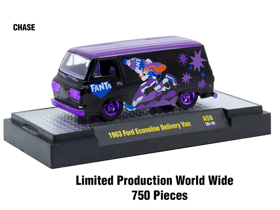 "Sodas" Set of 3 pieces Release 59 Limited Edition to 9600 pieces Worldwide 1/64 Diecast Model Cars by M2 Machines
