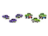 1969 Pontiac GTO Purple Metallic and 1967 Chevrolet C10 Pickup Truck Green Metallic "Custom Shop" 2 Car Set Diecast Model Cars by CarTuned