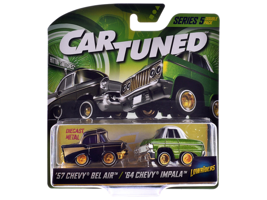 "Lowriders" Series 5 Chevrolet Double Pack Set of 2 Cars Diecast Model Cars by CarTuned
