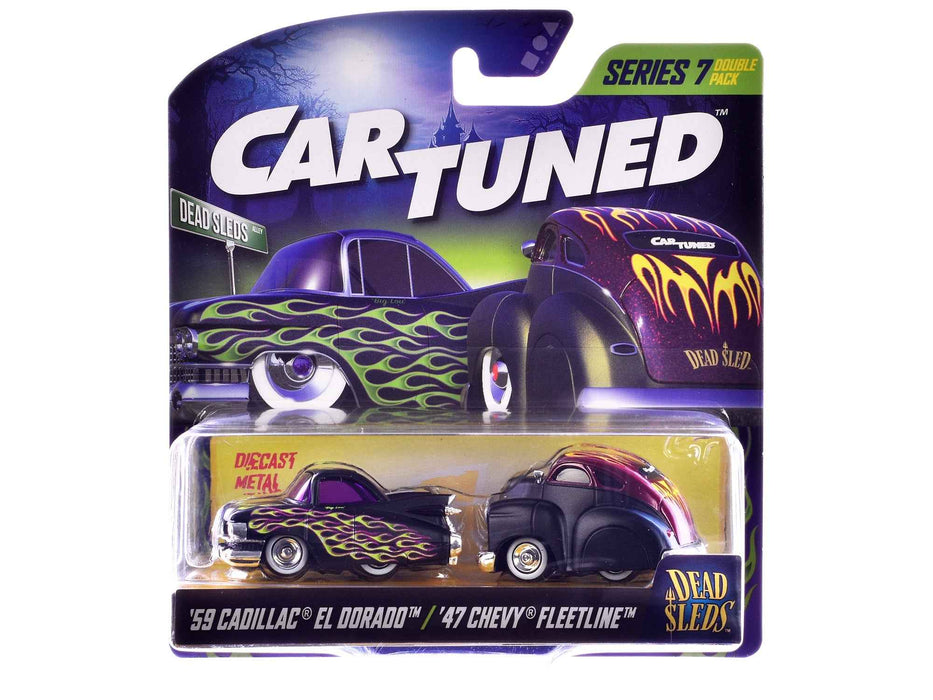 "Dead Sleds" Double Pack Series 7 Set of 4 Cars Diecast Model Cars by CarTuned