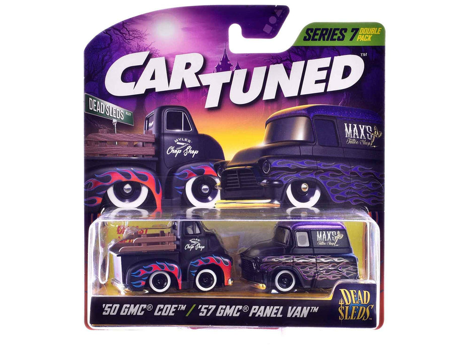 "Dead Sleds" Double Pack Series 7 Set of 4 Cars Diecast Model Cars by CarTuned