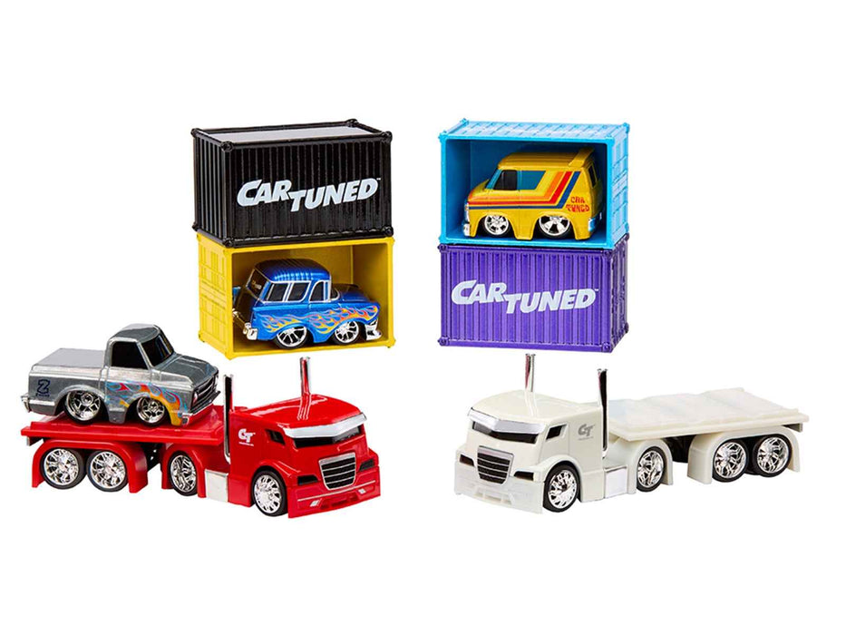 "Rigs" Container Case Series 2 Set of 4 Pieces Diecast Model Cars by CarTuned