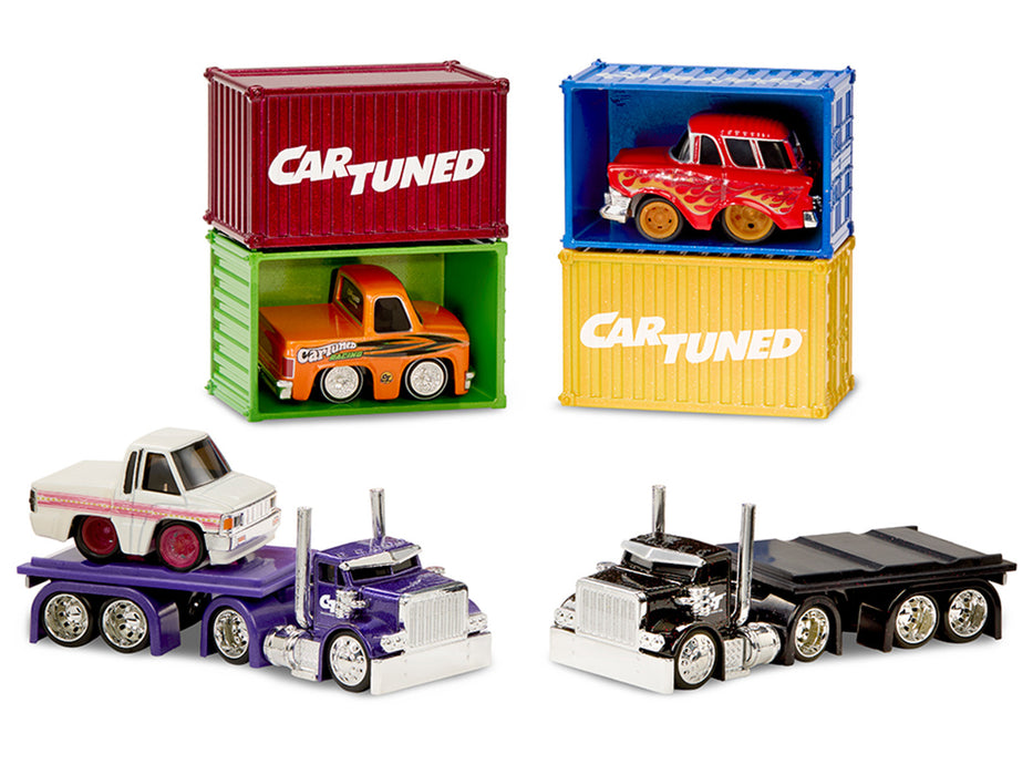 "Rigs" Container Case Series 1 Set of 4 Pieces Diecast Model Cars by CarTuned
