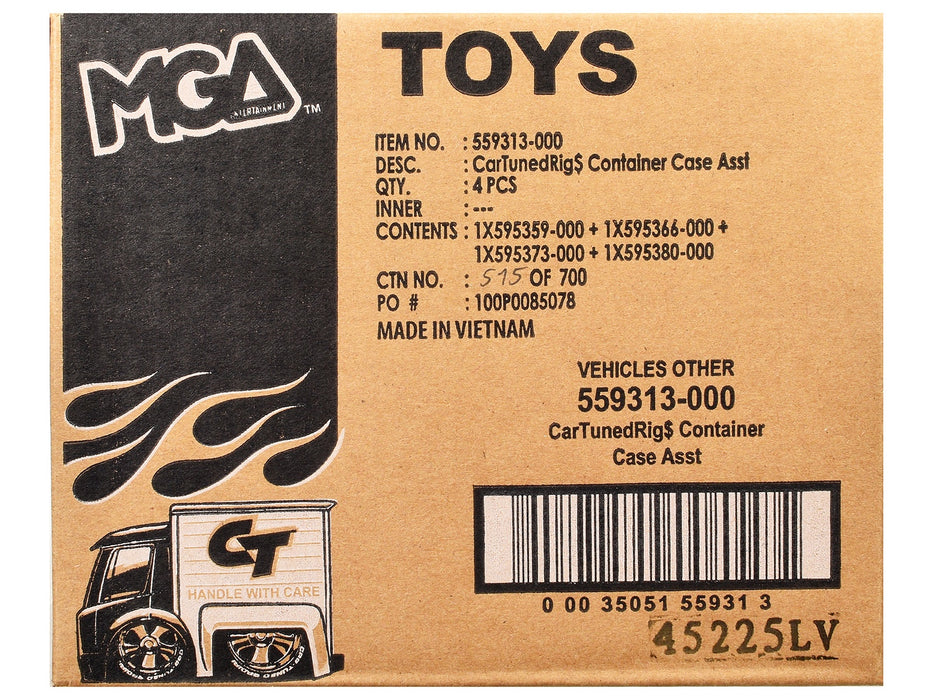 "Rigs" Container Case Series 1 Set of 4 Pieces Diecast Model Cars by CarTuned