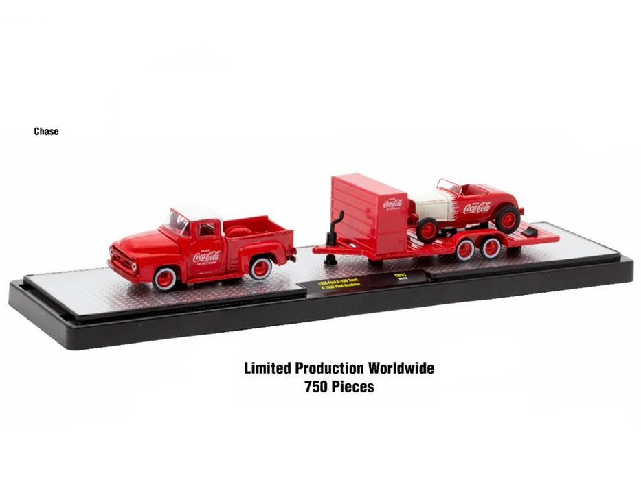 Auto Haulers "Coca-Cola" Set of 3 pieces Release 31 Limited Edition to 7250 pieces Worldwide 1/64 Diecast Models by M2 Machines - Miniature Motors