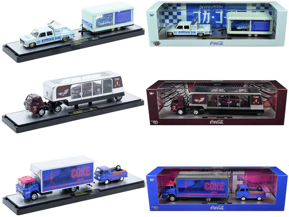 Auto Haulers "Coca-Cola" Set of 3 pieces Release 42 Limited Edition to 8200 pieces Worldwide 1/64 Diecast Models by M2 Machines