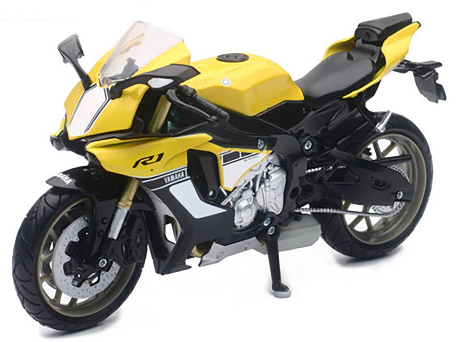 2016 Yamaha YZF-R1 Yellow Motorcycle Model 1/12 by New Ray