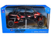 Polaris RZR XP 4 Turbo EPS Sport UTV Spectra Orange with Graphics and Black Top 1/18 Diecast Model by New Ray - Miniature Motors