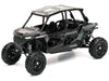 Polaris RZR XP 4 Turbo EPS Sport UTV Onyx Black with Gray Graphics 1/18 Diecast Model by New Ray