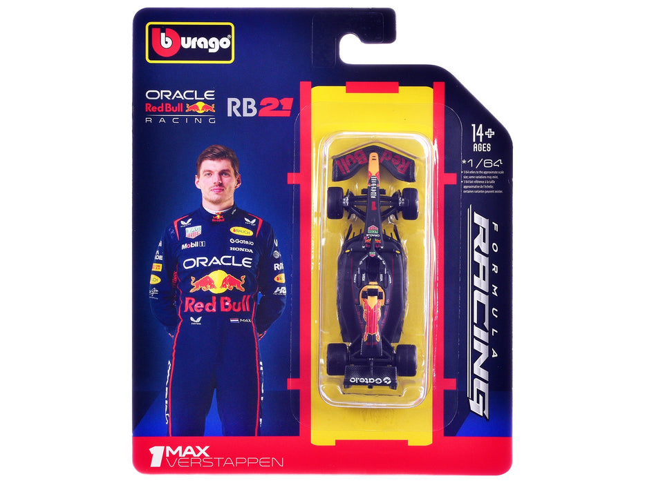 Red Bull Racing RB21 #1 Max Verstappen Formula One F1 World Championship (2025) "Formula Racing" Series 1/64 Diecast Model Car by Bburago