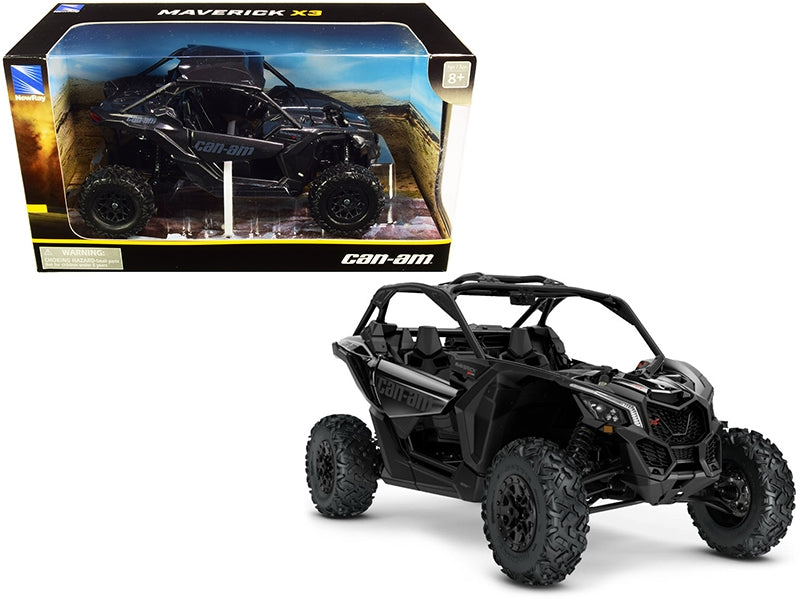 CAN-AM Maverick X3 ATV Triple Black 1/18 Diecast Model by New Ray - Miniature Motors