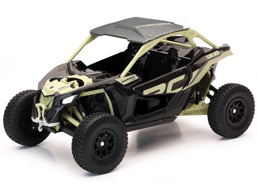 Can-Am Maverick X3 XRC Turbo ATV Tan and Black with Silver Top cast 1/18 Diecast Model by New Ray - Miniature Motors