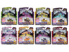 "Lowriders Show Glow" Series 2 Set of 8 Pieces Diecast Model Cars by CarTuned