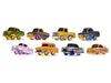 "Lowriders Show Glow" Series 2 Set of 8 Pieces Diecast Model Cars by CarTuned