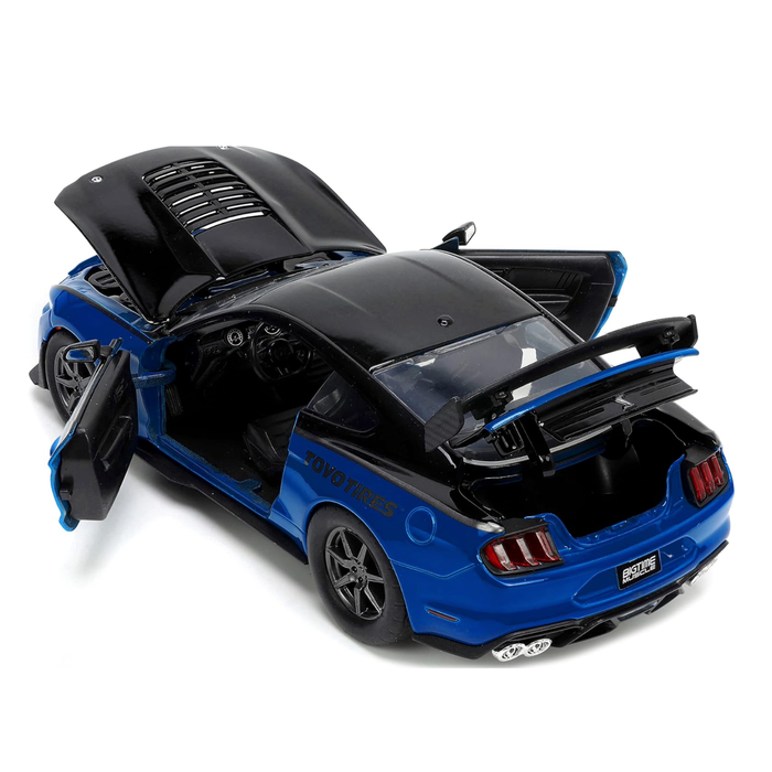 NEW Jada Toys Big Time Muscle 1:24 2020 Ford Mustang Shelby GT500 Blue/Black