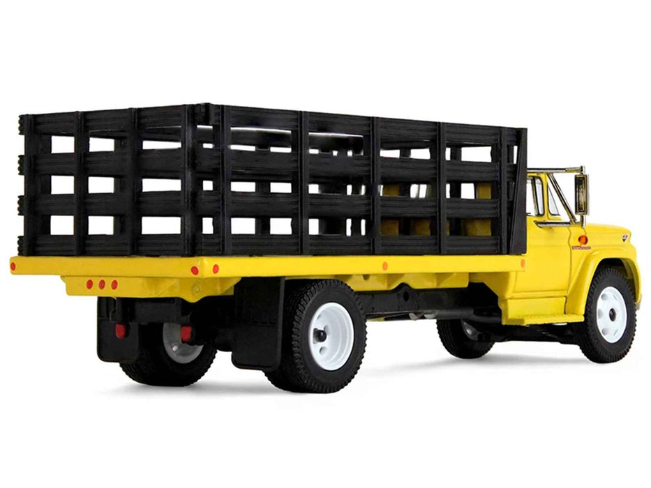 GMC 4000 Stake Truck Bright Yellow 1/64 Diecast Model by DCP/First Gear