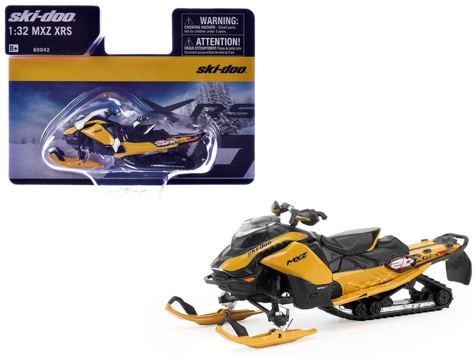 Ski-Doo MXZ XRS 20th Anniversary Snowmobile Yellow 1/32 Die Cast Model by BRP Models
