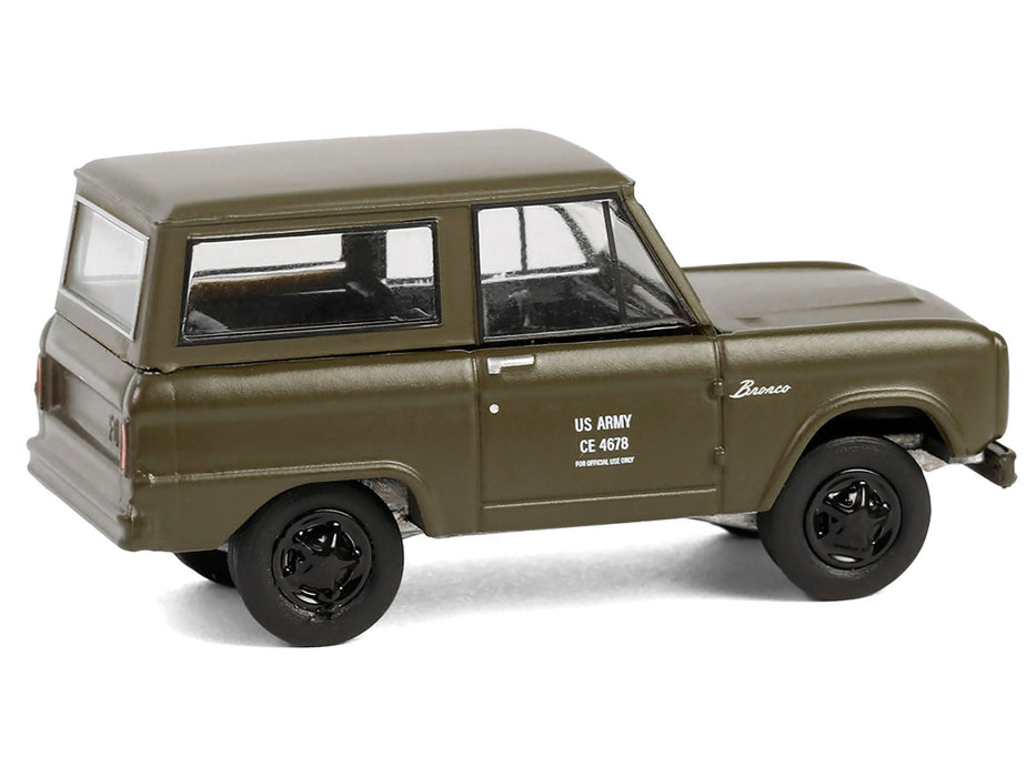 1966 Ford Bronco "U.S. Army Proposal" Olive Drab "Battalion 64" Series 5 1/64 Diecast Model Car by Greenlight