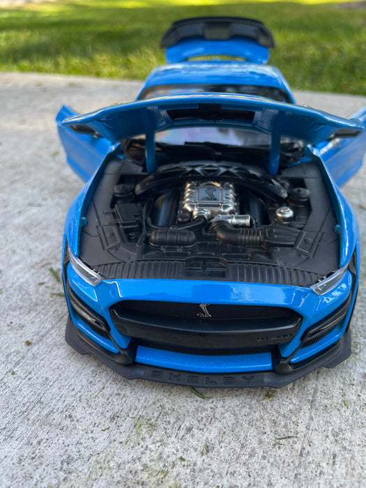 2020 Ford Mustang Shelby GT500 Light Blue "Special Edition" 1/18 Diecast Model Car by Maisto