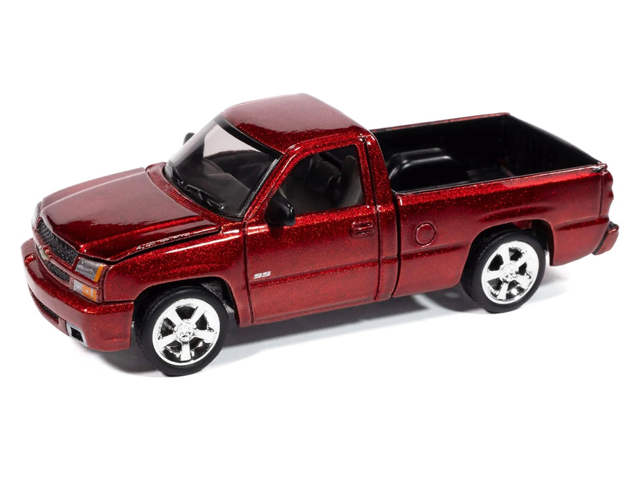 2005 Chevrolet Silverado SS Custom Pickup Truck Candy Apple Red "Muscle Trucks" Series 1/64 Diecast Model Car by Auto World