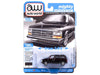 1989 Dodge Caravan Turbo Van Black with Red Stripes and Interior "Mighty Minivans" Series 1/64 Diecast Model Car by Auto World