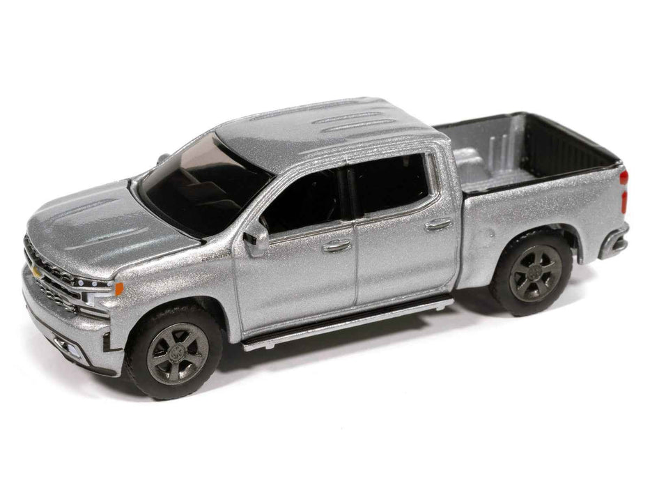 2019 Chevrolet Silverado High Country Pickup Truck Silver Ice Metallic "Muscle Trucks" Series 1/64 Diecast Model Car by Auto World