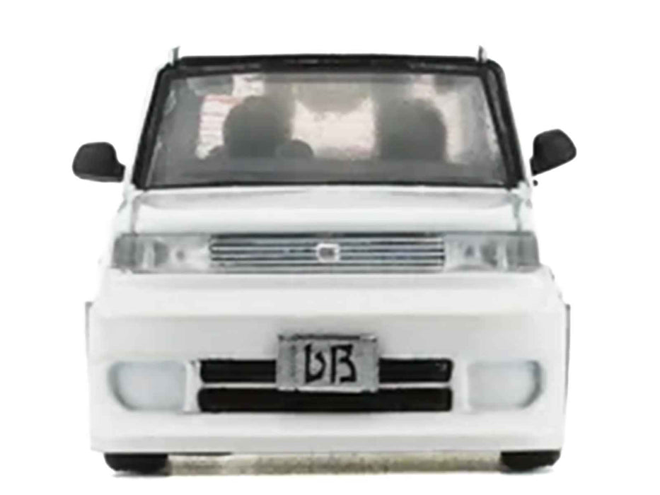 Toyota bB 2000 Van White with Extra Accessories 1/64 Diecast Model Car by BM Creations