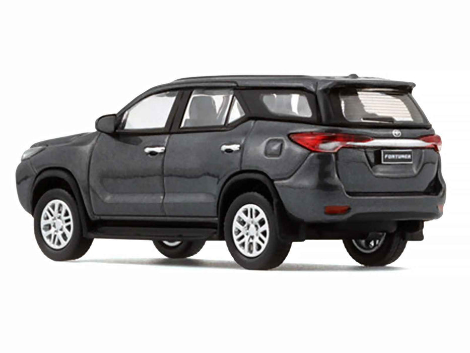 2018 Toyota Fortuner Dark Silver Metallic 1/64 Diecast Model Car by BM Creations