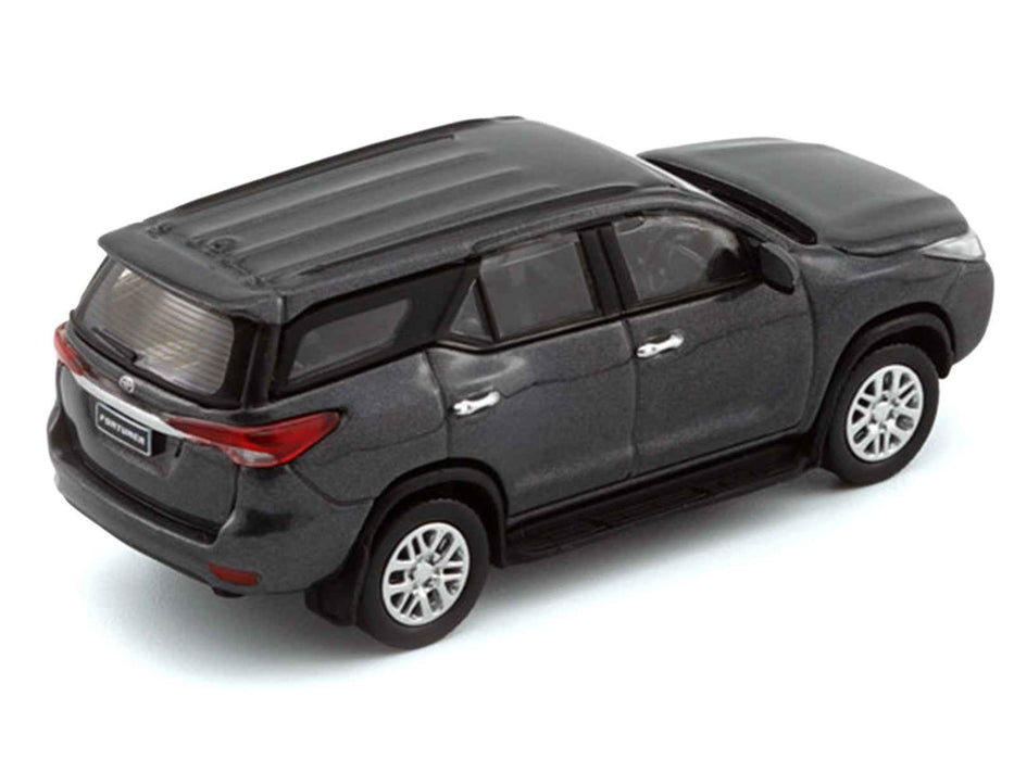 2018 Toyota Fortuner Dark Silver Metallic 1/64 Diecast Model Car by BM Creations