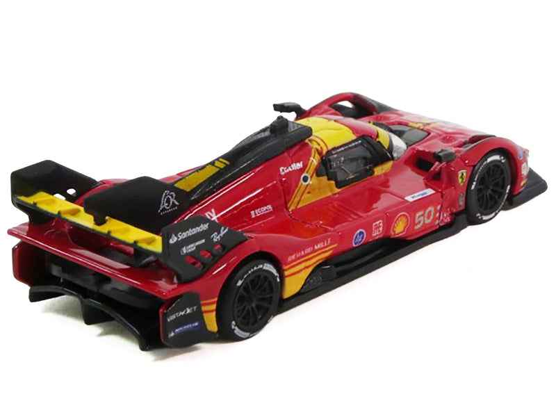 Ferrari 499P #50 Antonio Fuoco - Miguel Molina - Nicklas Nielsen "Ferrari AF Corse" Winner "24 Hours of Le Mans" (2024) 1/64 Diecast Model Car by Polistil