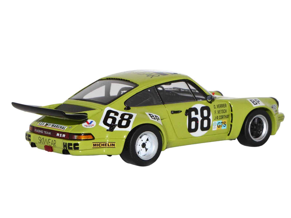 Porsche 911 Carrera RSR 3.0 #68 Guy Verrier - Florian Vetsch - Jean-Robert Corthay "24 Hours of Le Mans" (1975) 1/64 Model Car by Spark