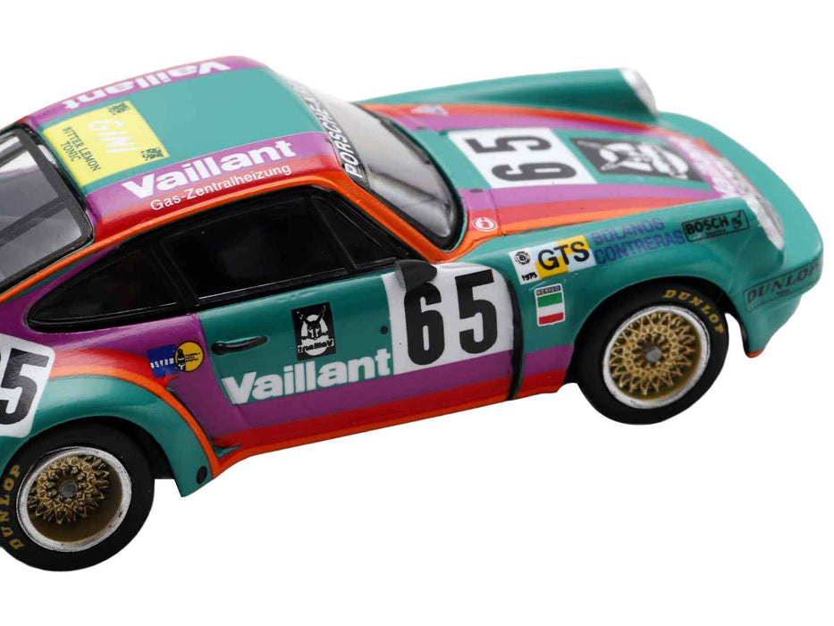 Porsche 911 Carrera RSR #65 Juan Carlos Bolanos - Andres Contreras - Billy Sprowls "Porsche Kremer Racing Team" "24 Hours of Le Mans" (1975) 1/64 Model Car by Spark