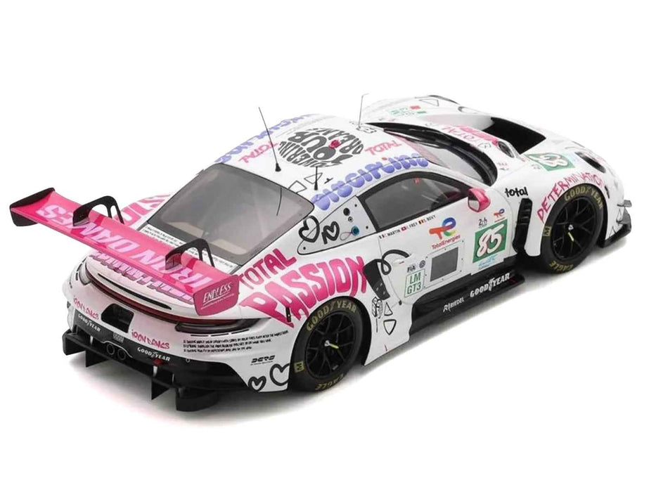 Porsche 911 GT3 R LMGT3 #85 Sarah Bovy - Rahel Frey - Celia Martin "Iron Dames" "24 Hours of Le Mans" (2025) 1/64 Diecast Model Car by Spark