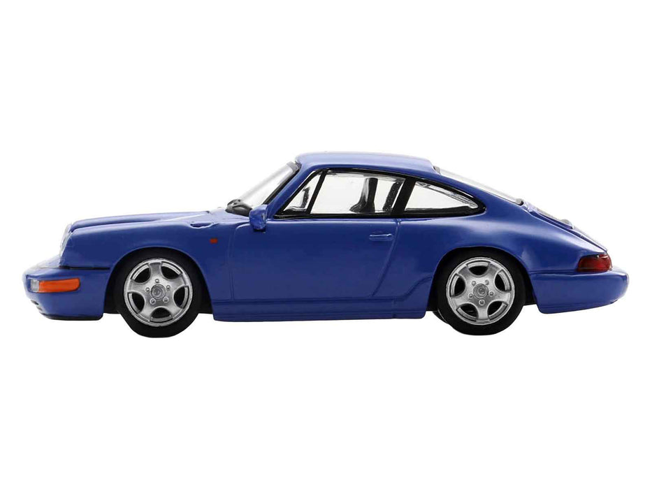 1992 Porsche 911 Carrera RS 3.6 Blue 1/64 Model Car by Spark
