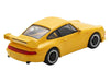 1995 Porsche 911 Carrera RS 3.8 Yellow 1/64 Model Car by Spark