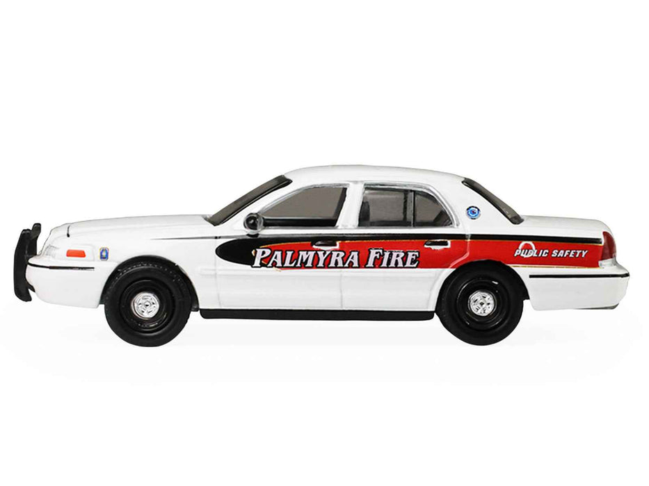 2011 Ford Crown Victoria "Palmyra Pennsylvania Citizen's Fire Company" White with Graphics "Fire & Rescue" Series #5 1/64 Diecast Model Car by Greenlight