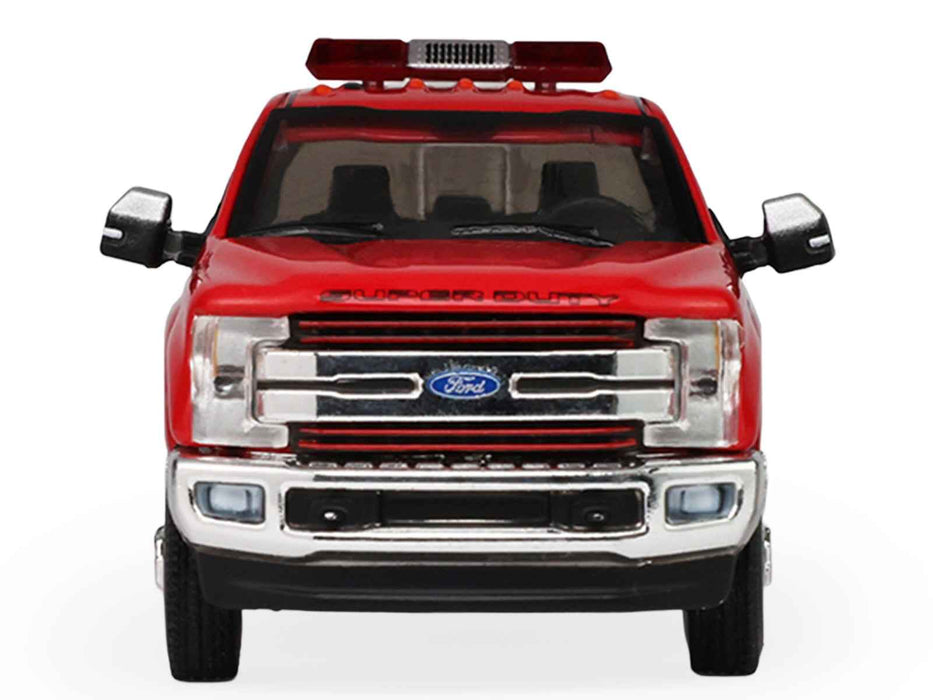 2018 Ford F-350 Pickup Truck "Los Angeles Fire Department" Red with White Stripes "Fire & Rescue" Series #5 1/64 Diecast Model Car by Greenlight