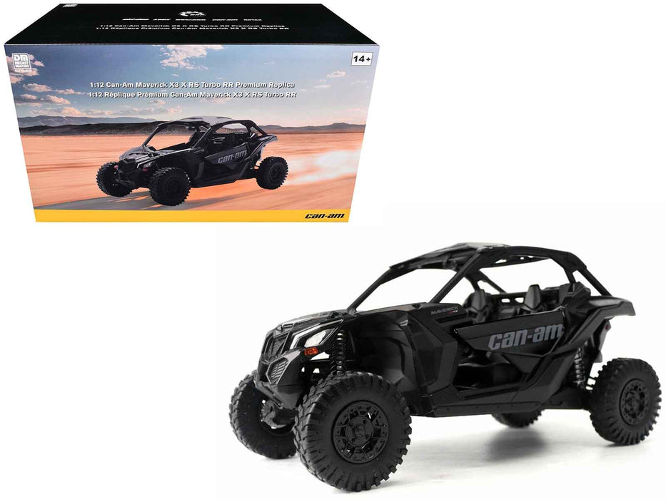 Can-Am Maverick X3 X RS Turbo RR Black 1/12 Diecast Model by BRP Models