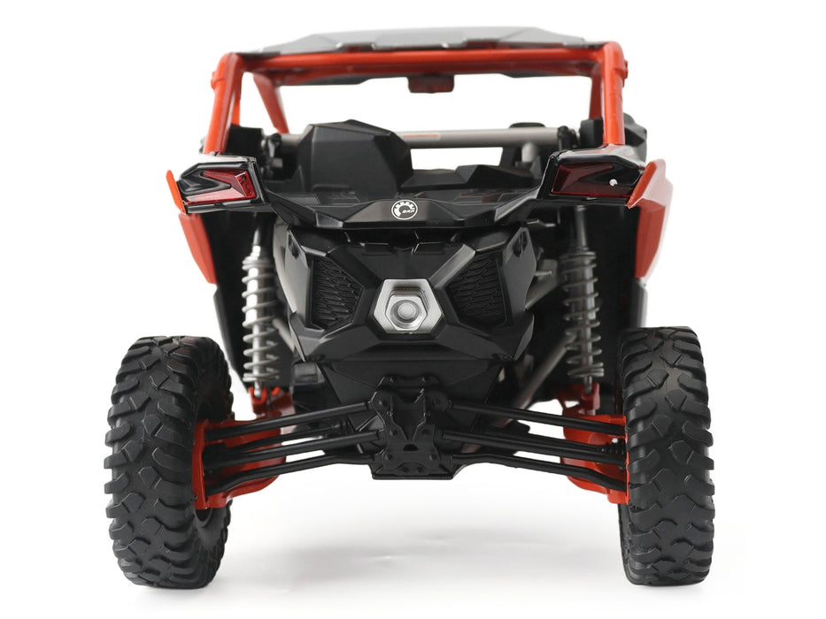 Can-Am Maverick X3 X RC Turbo RR Chalk Gray and Orange 1/12 Diecast Model by BRP Models