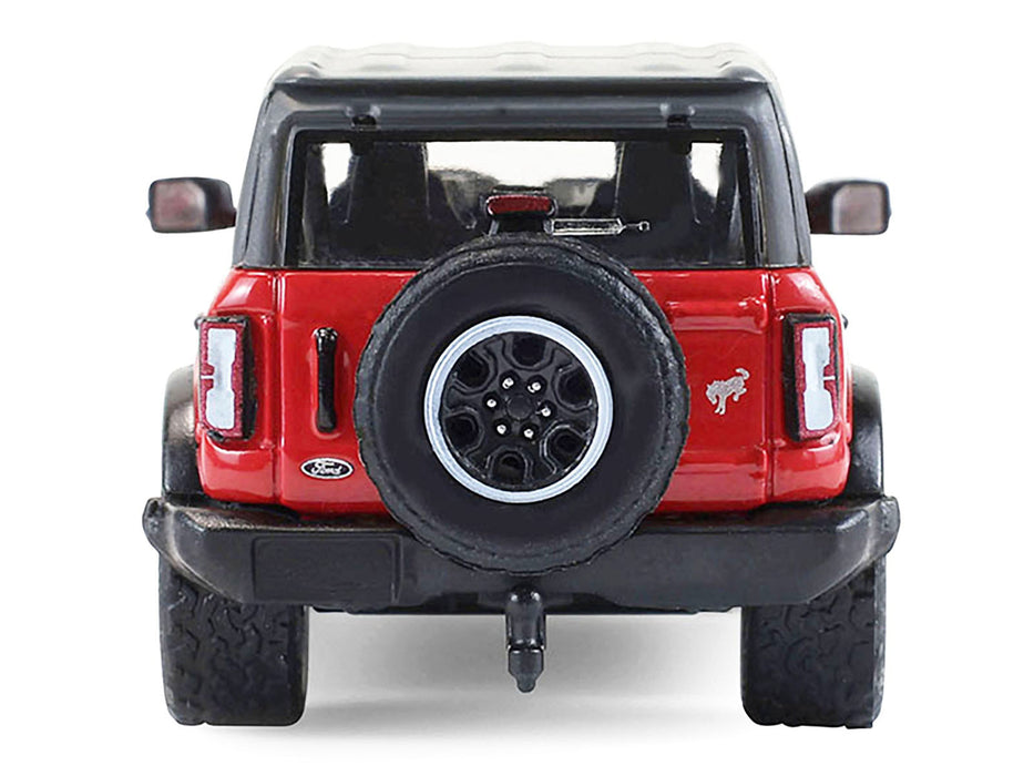 2024 Ford Bronco Badlands 4-Door Hot Pepper Red with Gray Top "Showroom Floor" Series 7 1/64 Diecast Model Car by Greenlight