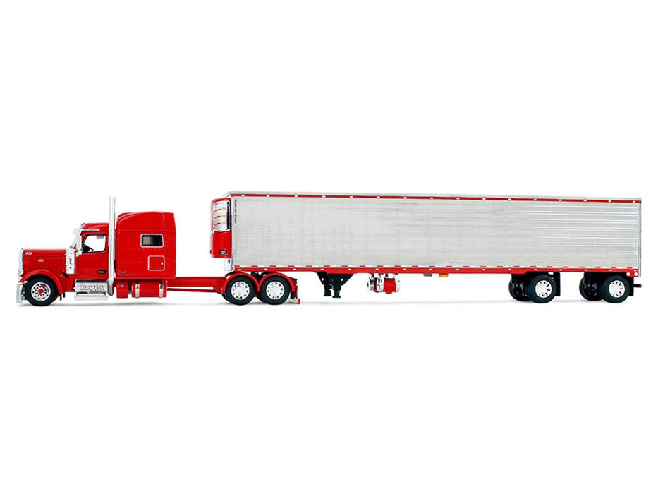 Peterbilt 589 with 78" Mid-Roof Sleeper and 53' Utility Trailer with Reefer "Blackjack Express LLC" Red "Big Rigs" Series II #6 1/64 Diecast Model by DCP/First Gear
