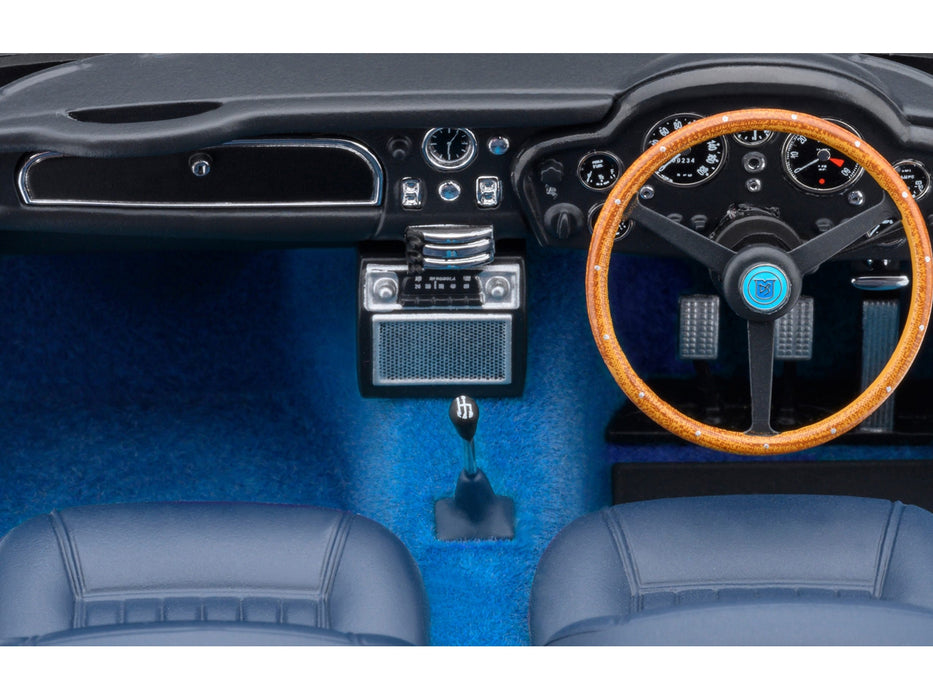 Aston Martin DB5 RHD (Right Hand Drive) Caribbean Pearl Blue Metallic 1/18 Model Car by Autoart