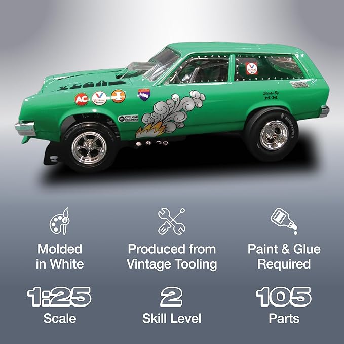 Skill 2 Model Kit 1976 Chevrolet Vega Funny Car 1/25 Scale Model by AMT1156