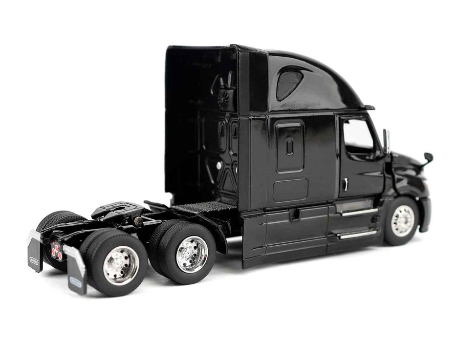 2025 Freightliner Cascadia Gen-5 Sleeper Cab Truck Tractor Night-Shift Black "Transport Series" 1/64 Diecast Model by Diecast Masters