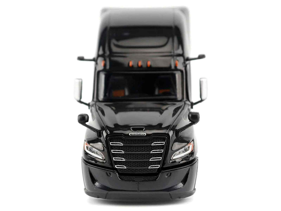 2025 Freightliner Cascadia Gen-5 Sleeper Cab Truck Tractor Night-Shift Black "Transport Series" 1/64 Diecast Model by Diecast Masters