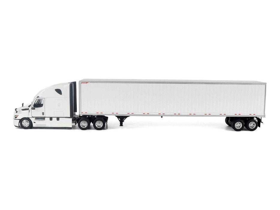 2025 Freightliner Cascadia Gen-5 Sleeper Cab Truck White with Great Dane Champion 53ft Dry Cargo Trailer "Transport Series" 1/50 Diecast Model by Diecast Masters