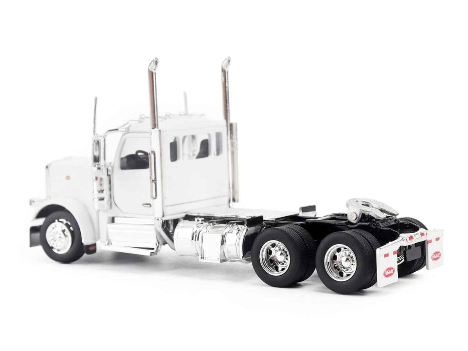 Peterbilt 589 Tandem-Axle Legendary Package Truck Tractor with 58" Sleeper White "Transport Series" 1/64 Diecast Model by Diecast Masters